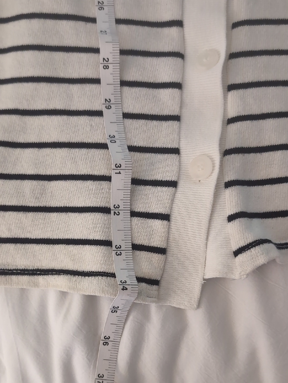 Zara Mini Dress, Cream with Black Stripes - Picture 8 of 8